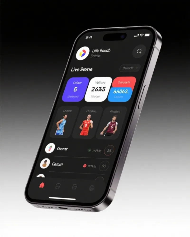 排球比分APP界面展示